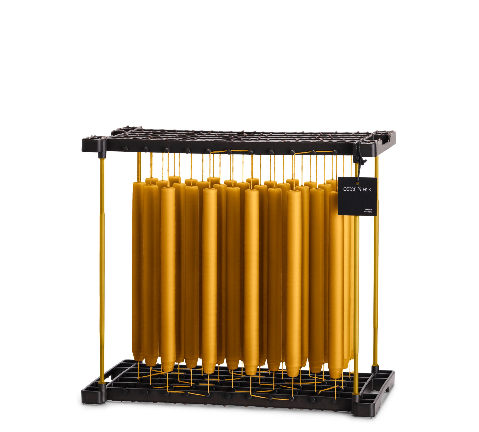 zylindrische Kerze warm amber