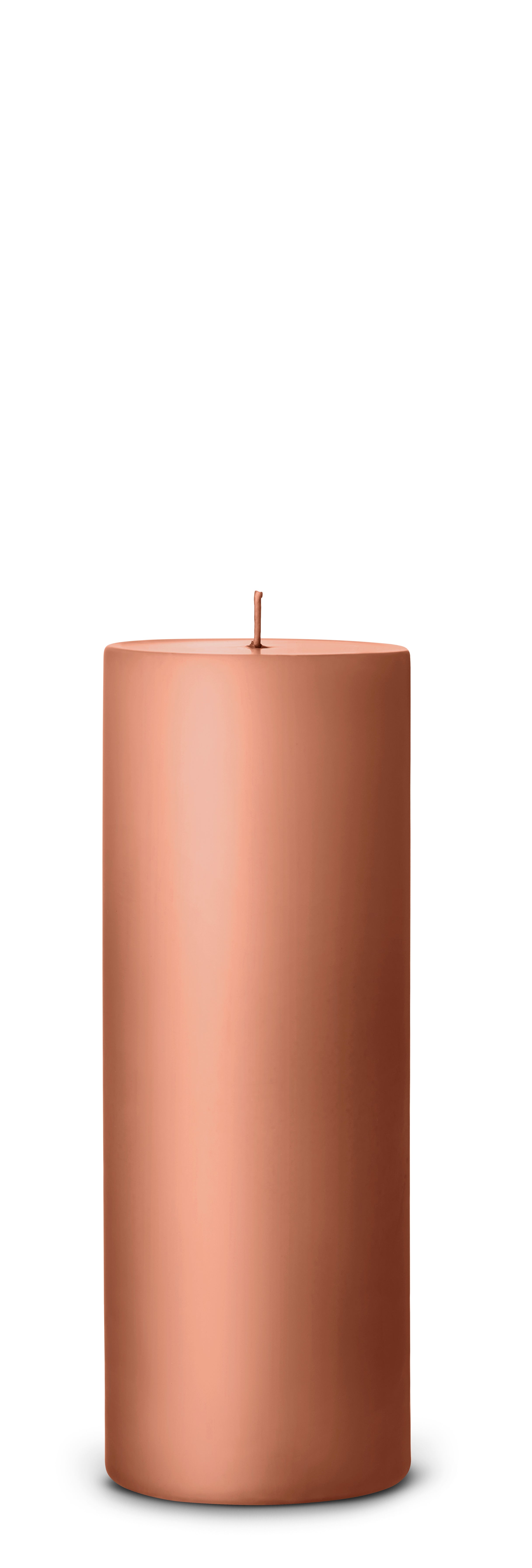 Stumpenkerze terra cotta