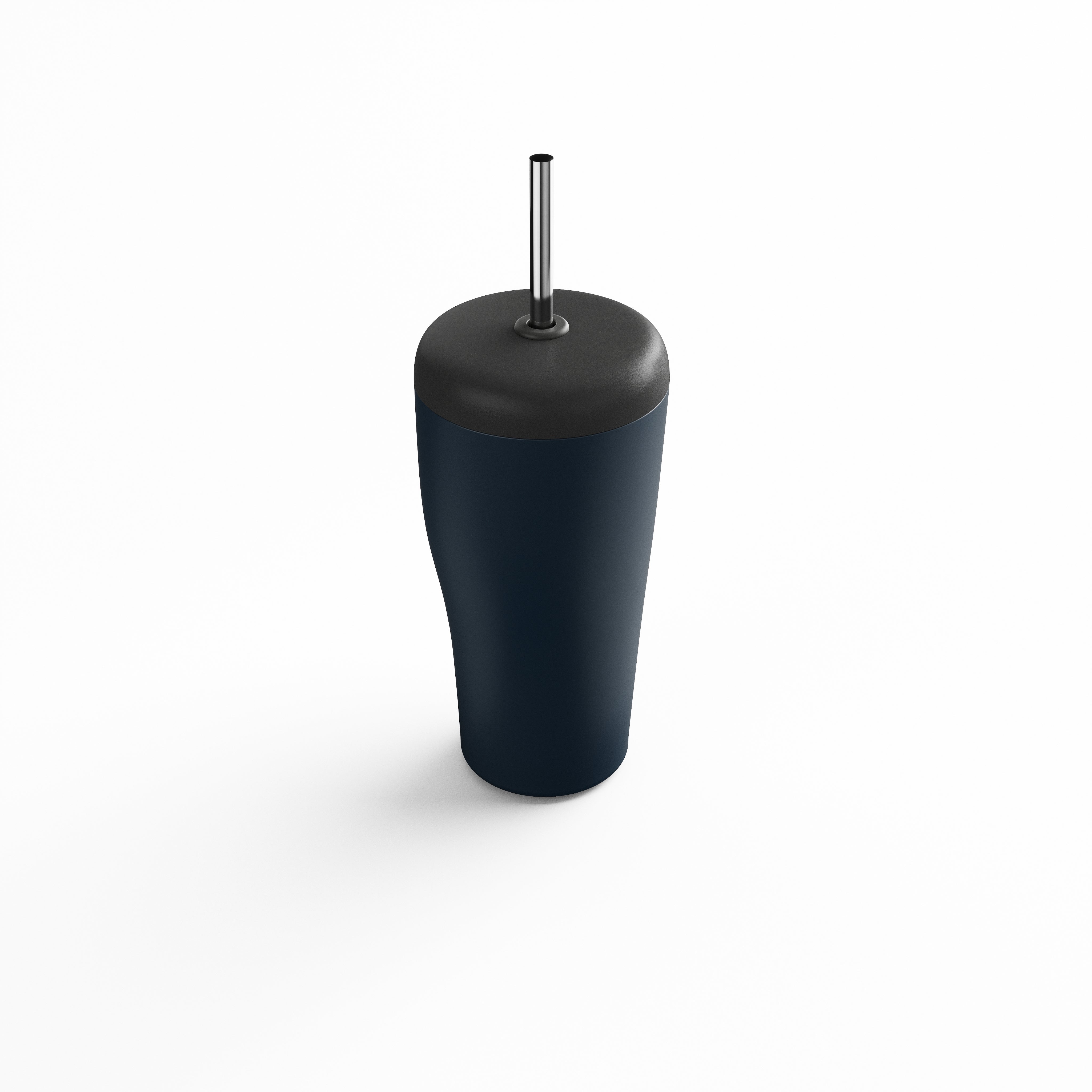 Sky Reisebecher mit Strohhalm blau