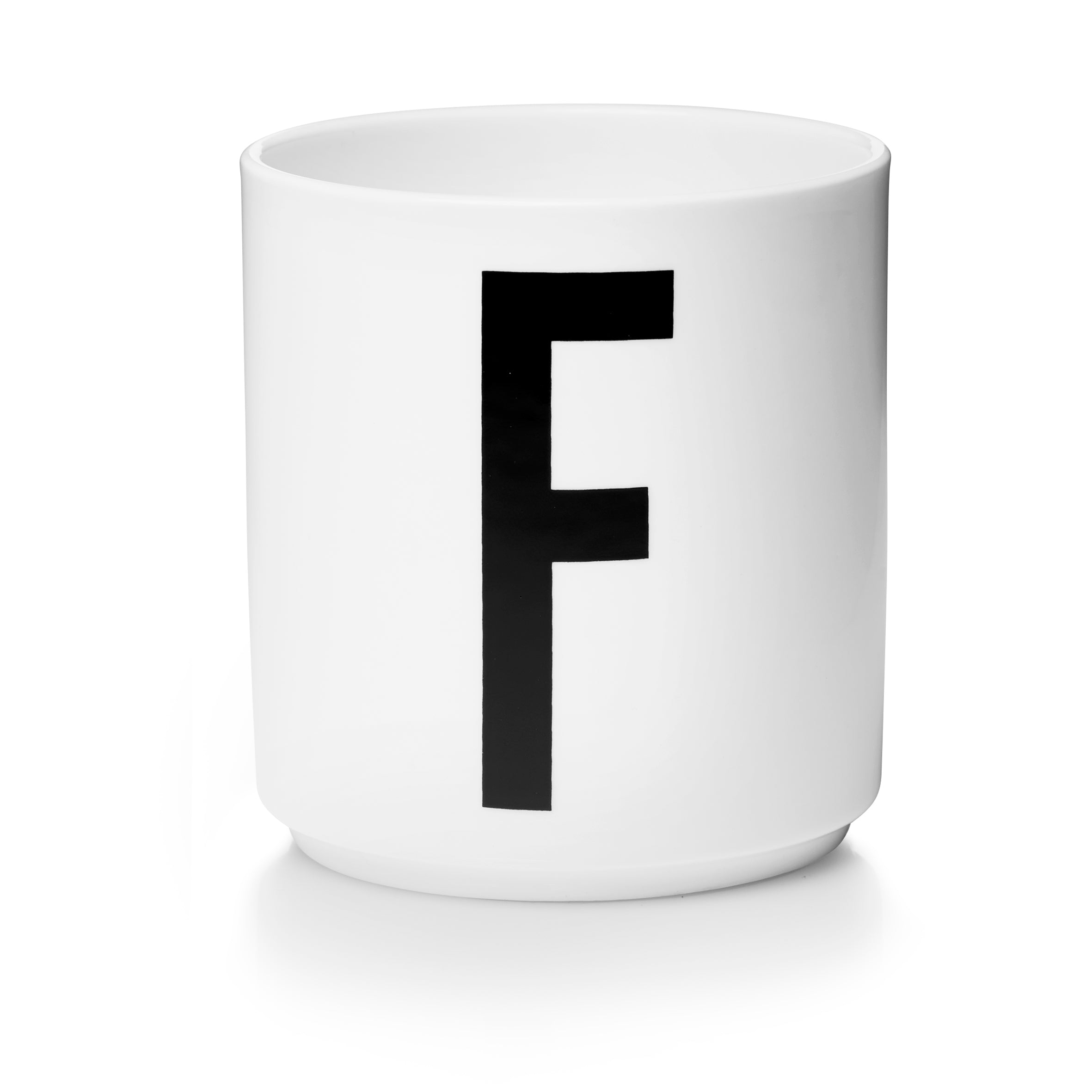 Personal Porzellan Becher weiß F