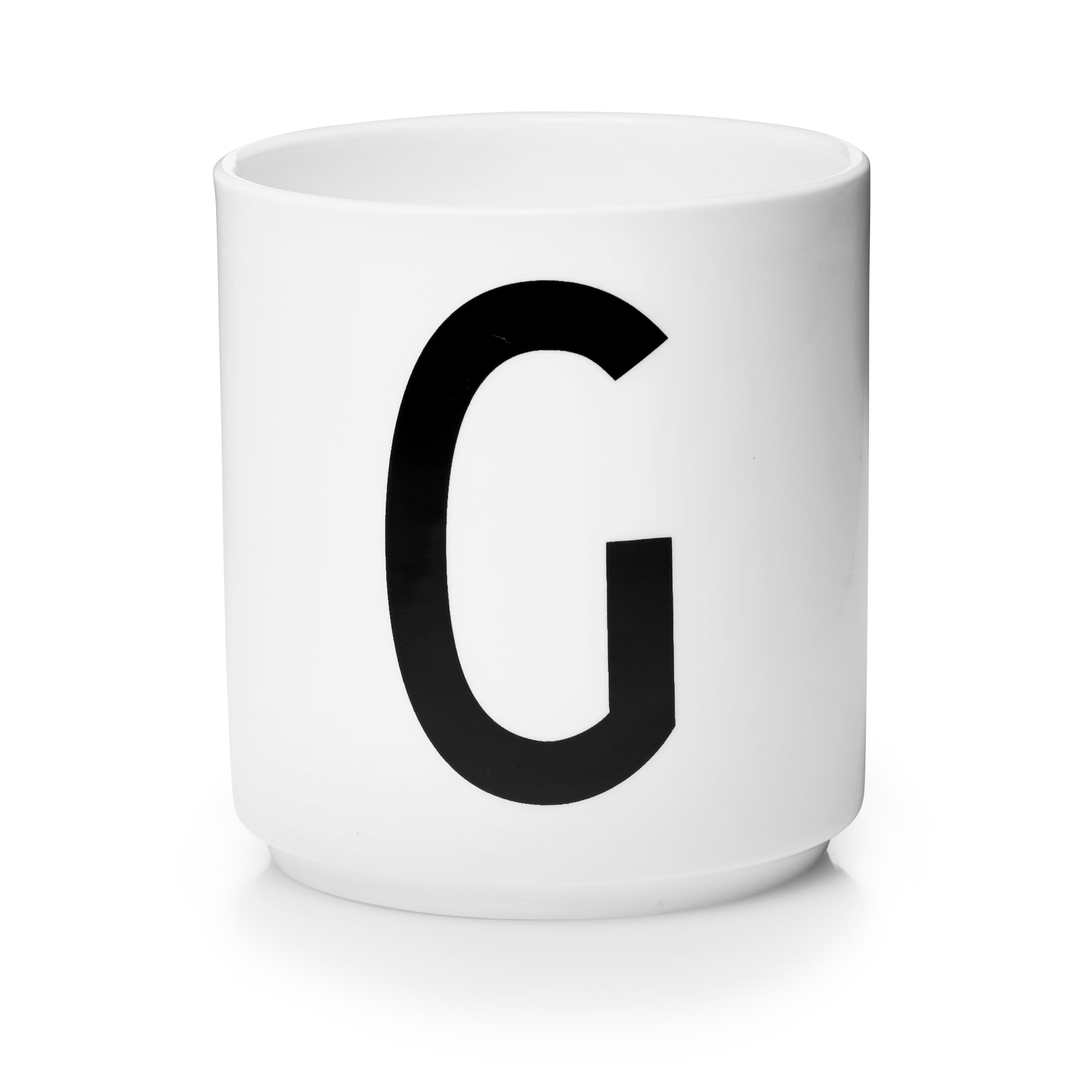 Personal Porzellan Becher weiß G