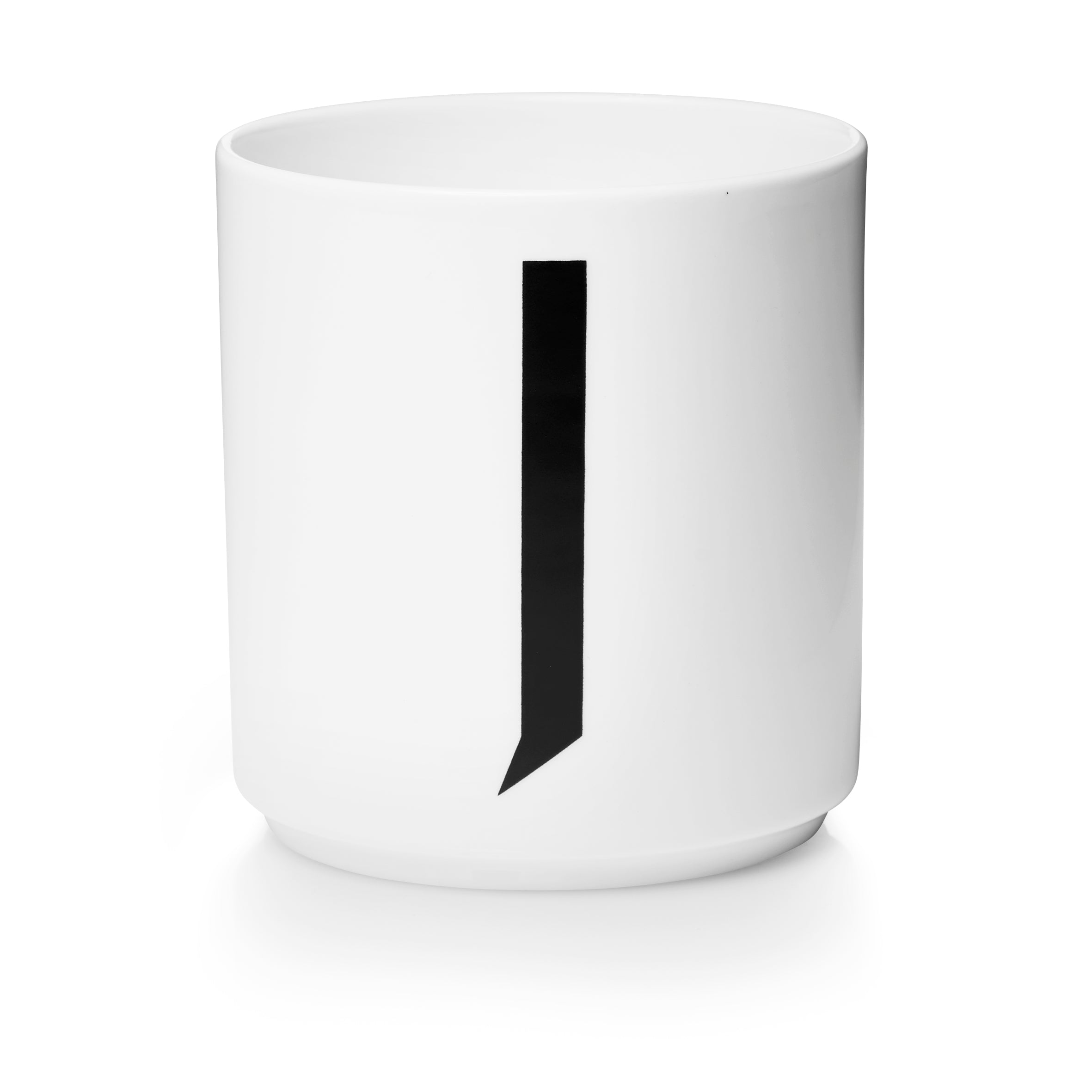 Personal Porzellan Becher weiß J