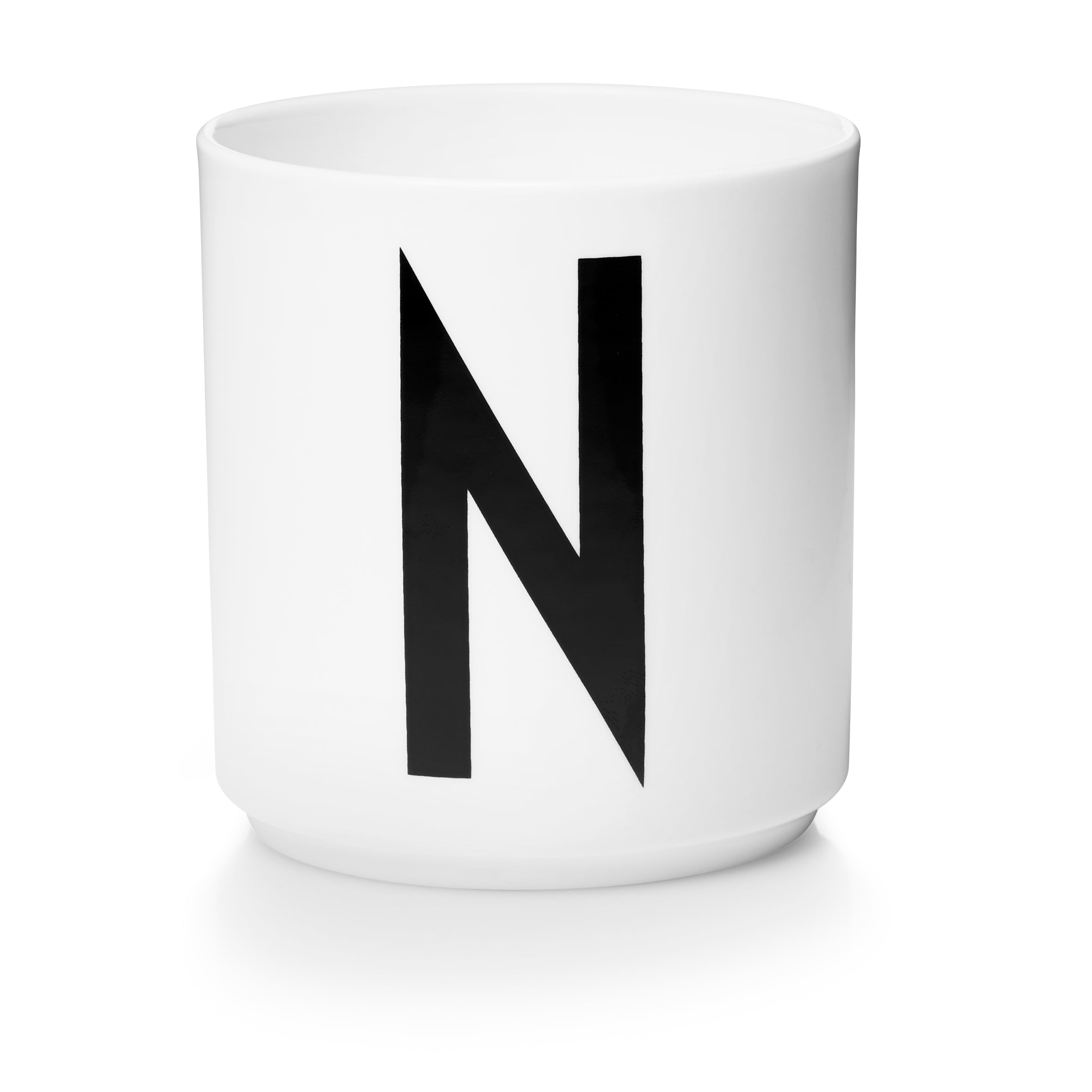 Personal Porzellan Becher weiß N
