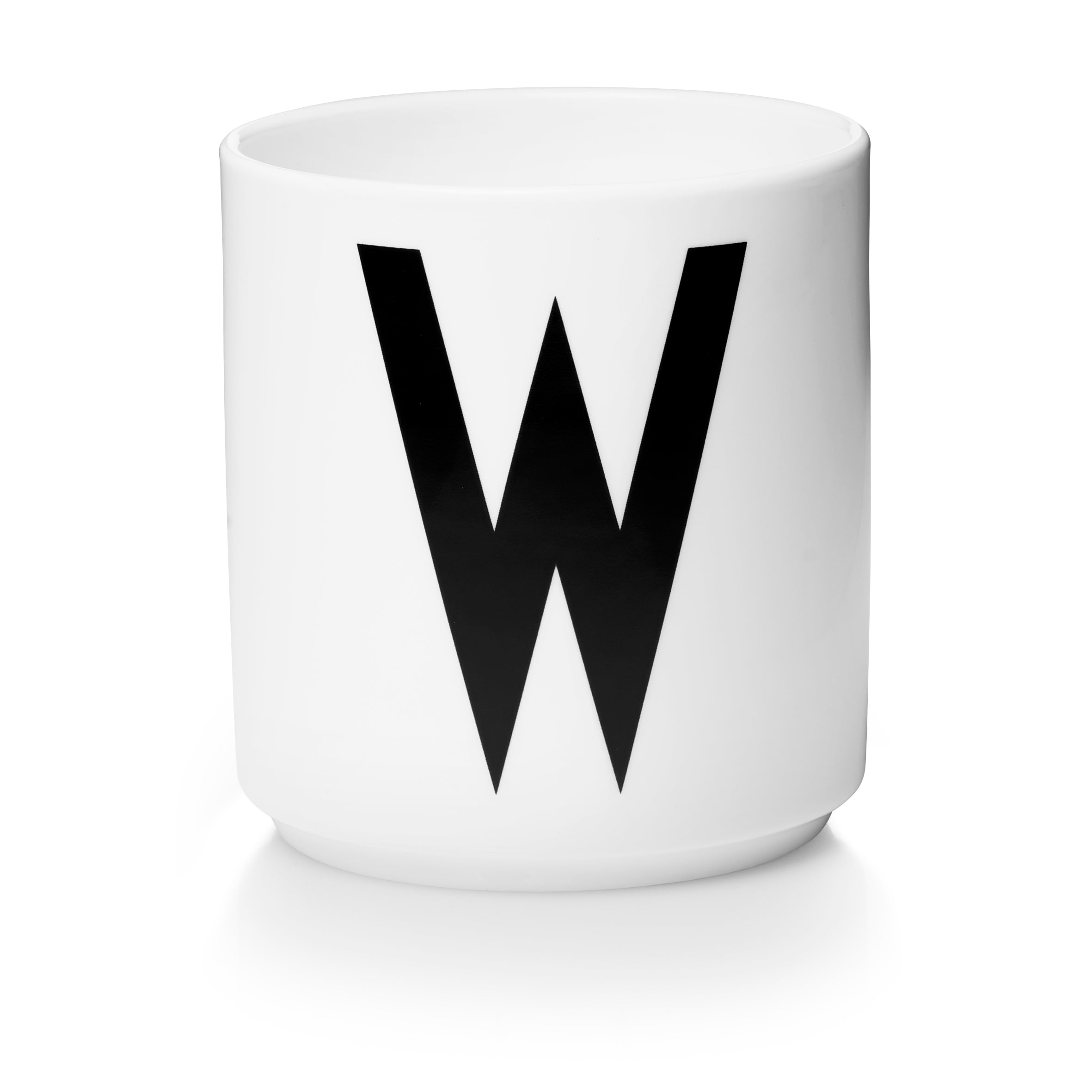Personal Porzellan Becher weiß W