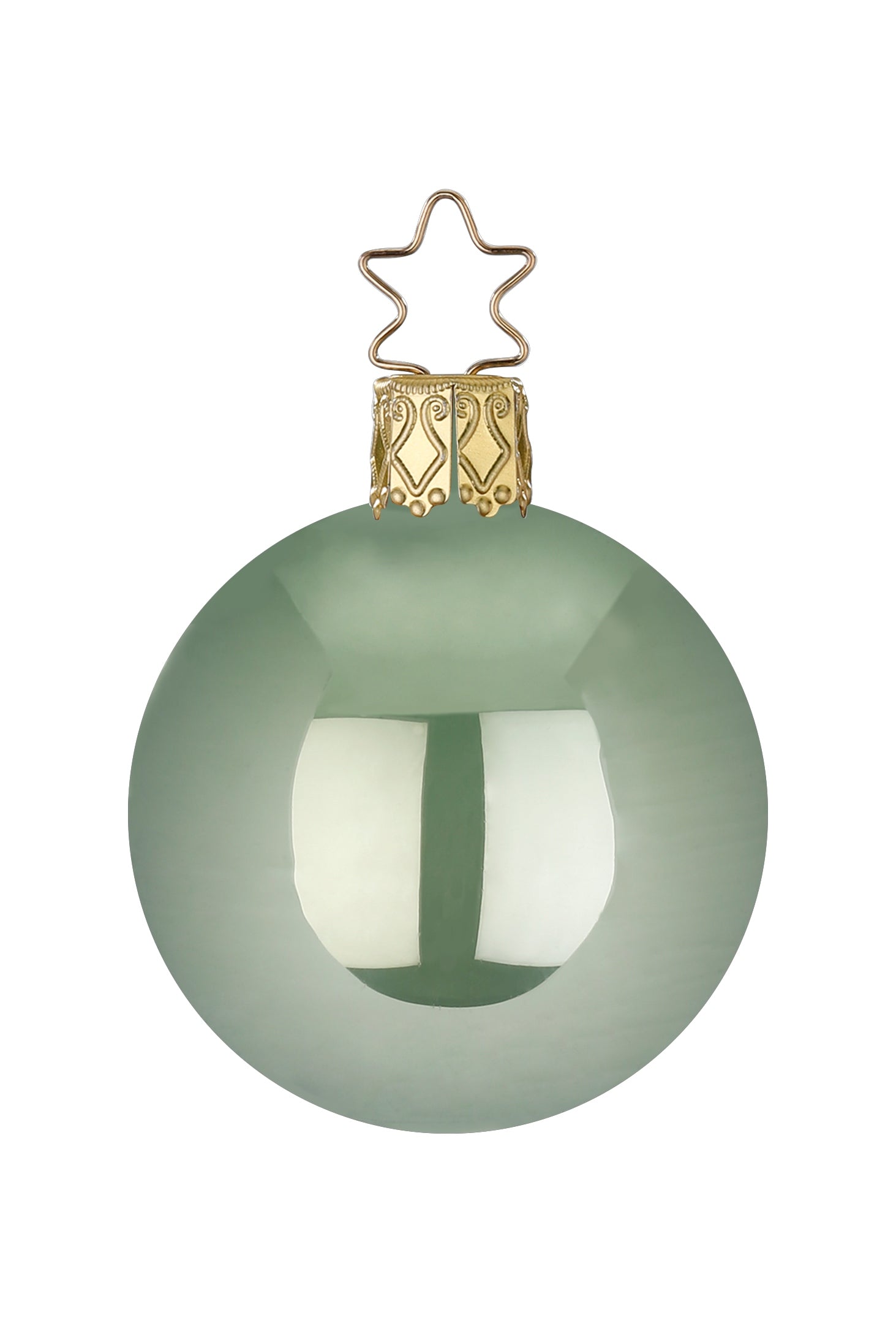 Weihnachtsbaumkugel, salbei opal groß