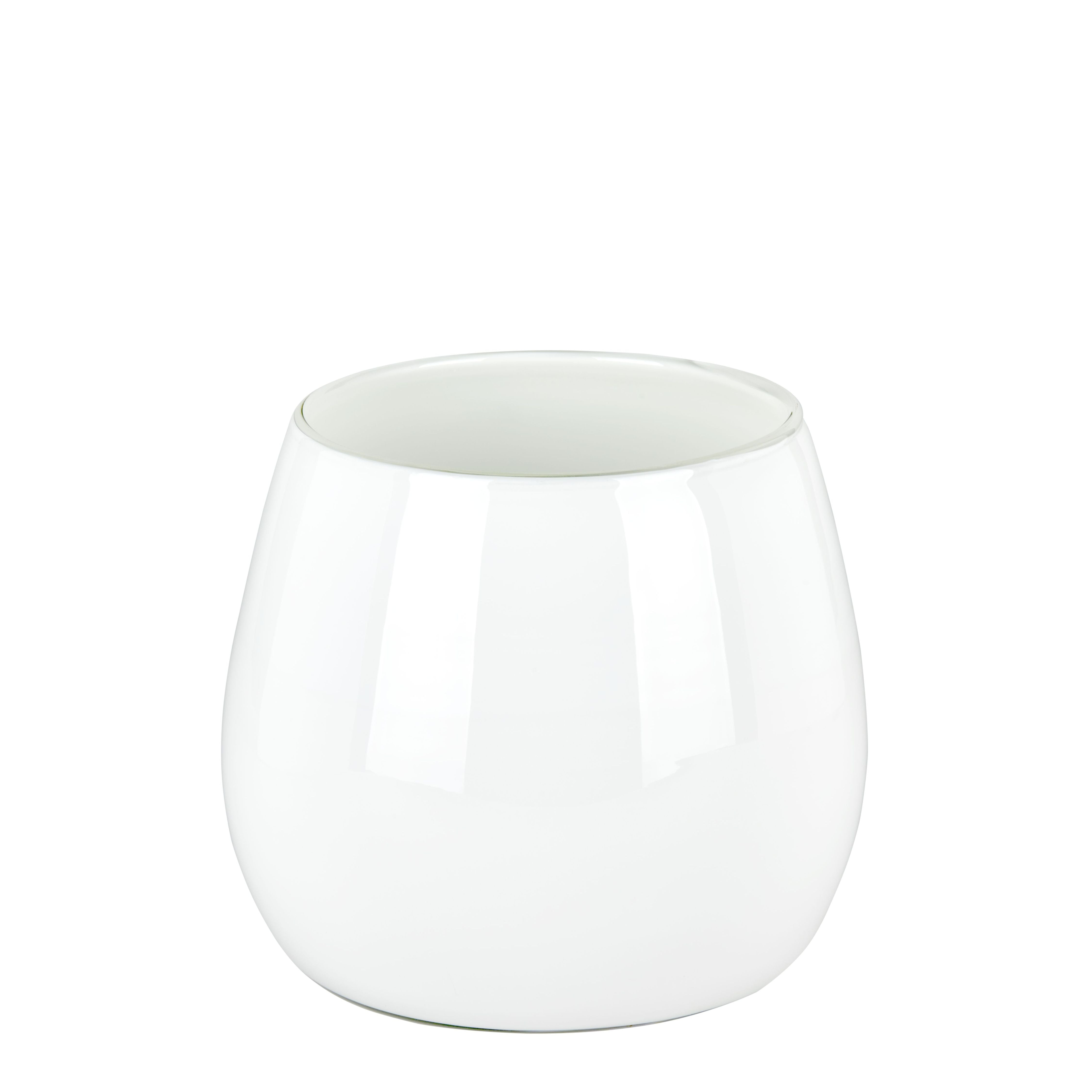 Pisano Vase mittel weiß