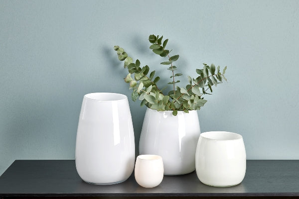 Pisano Vase mittel weiß