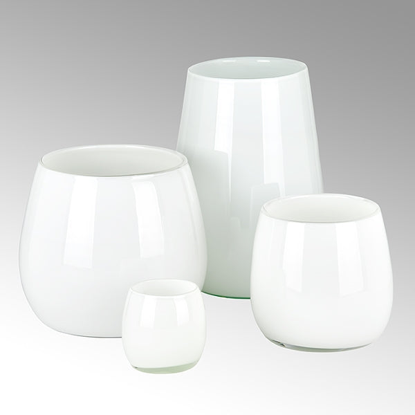 Pisano Vase mittel weiß