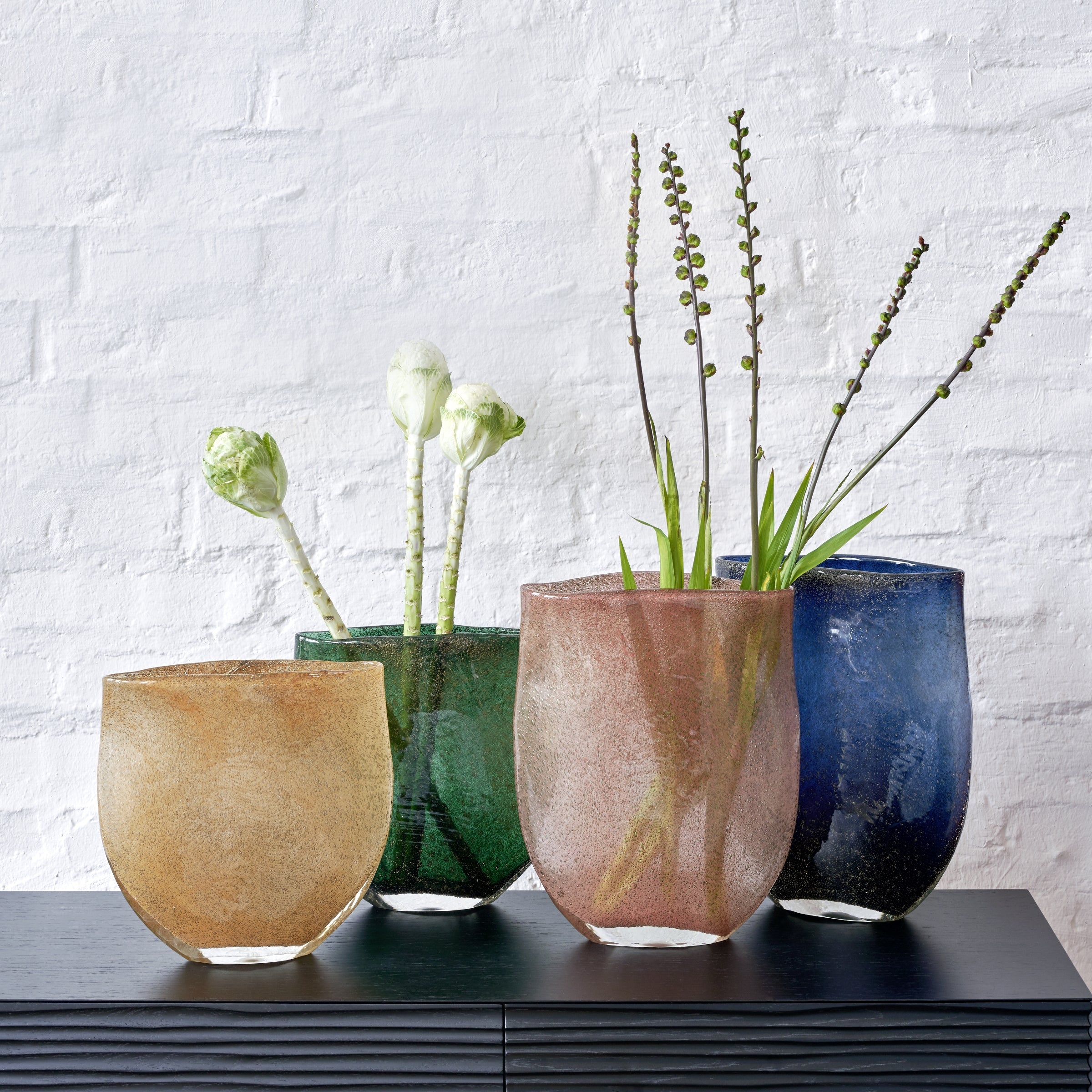 Perugino Vase moosgrün