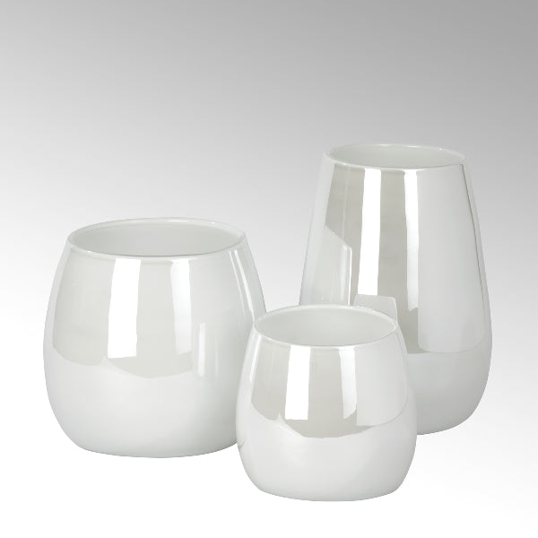 Pisano Vase mittel perlmut