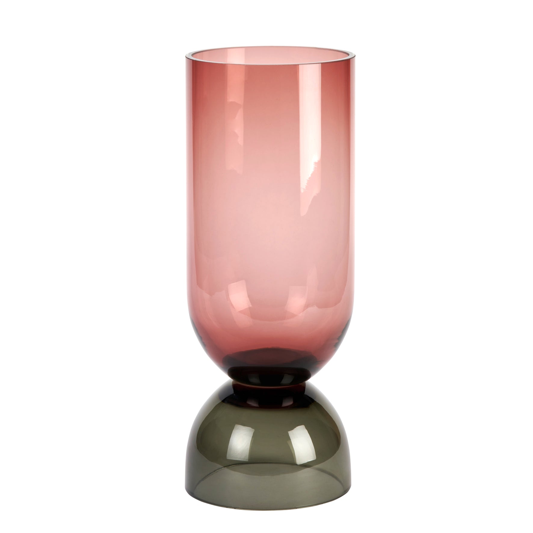 Vasari Vase berry/ grau
