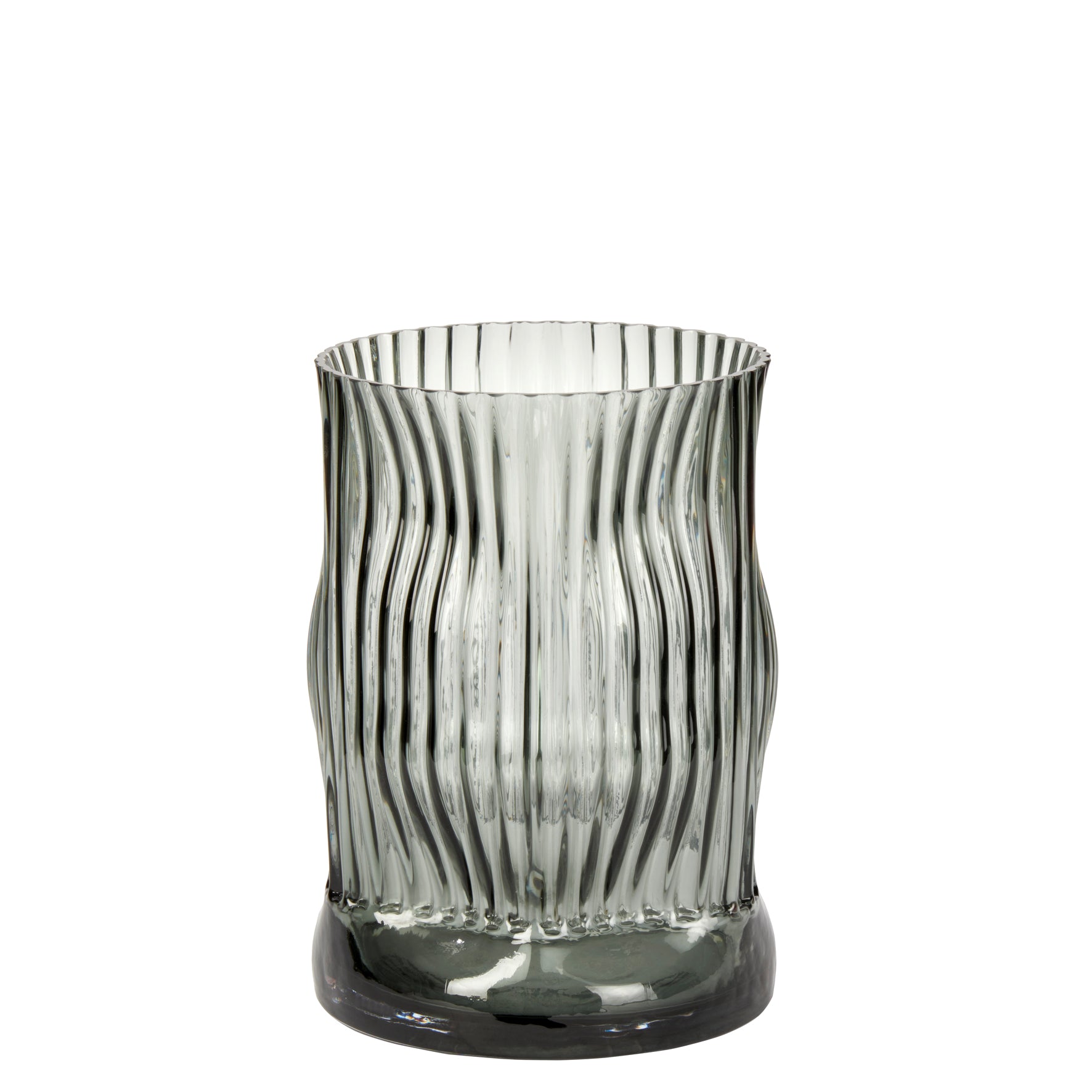 Milani Vase Glas grau