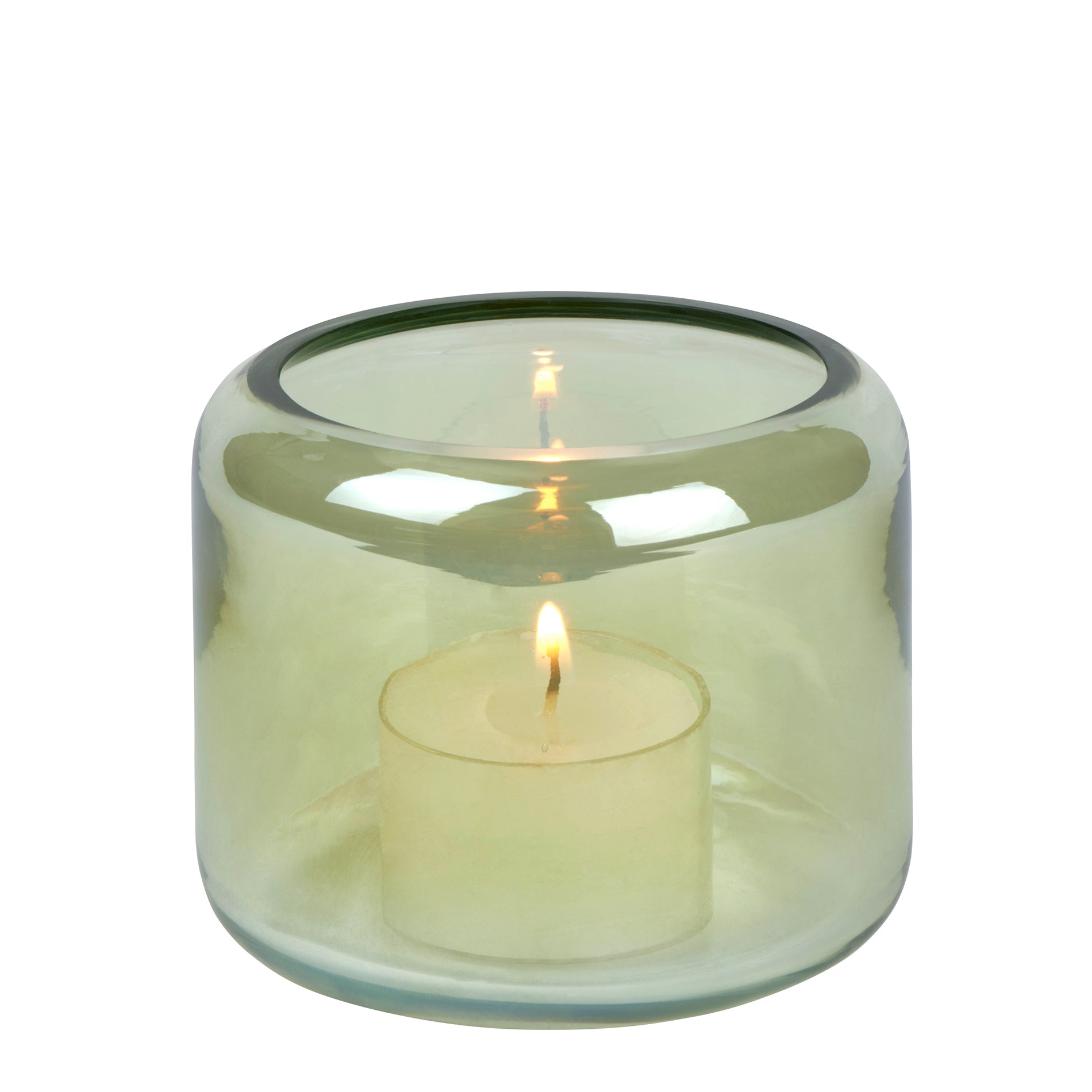 Oudon Windlicht Glas alge