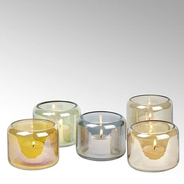 Oudon Windlicht Glas alge
