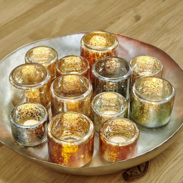 Oudare Windlicht Glas Alge
