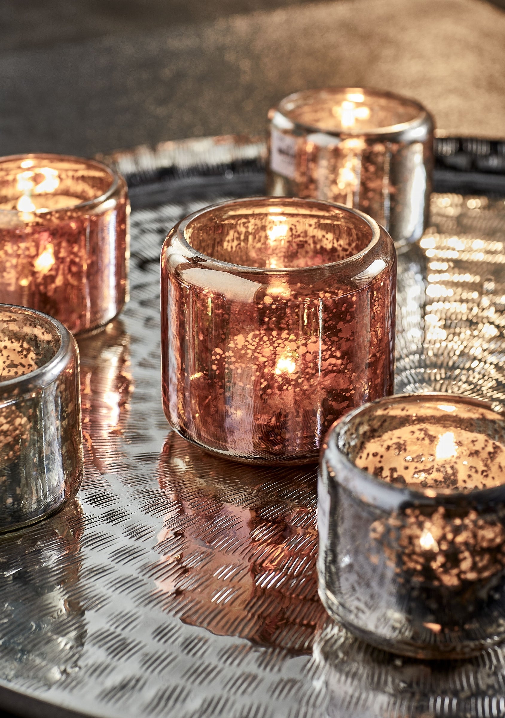 Oudare Windlicht Glas Alge