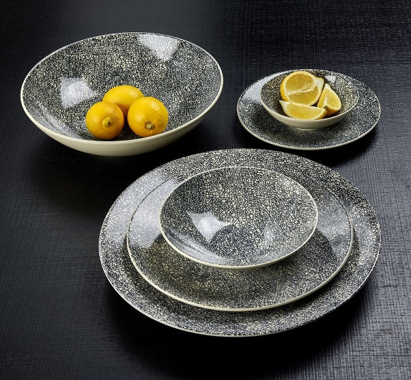 Kaori Schale mittel Krakelee-Optik