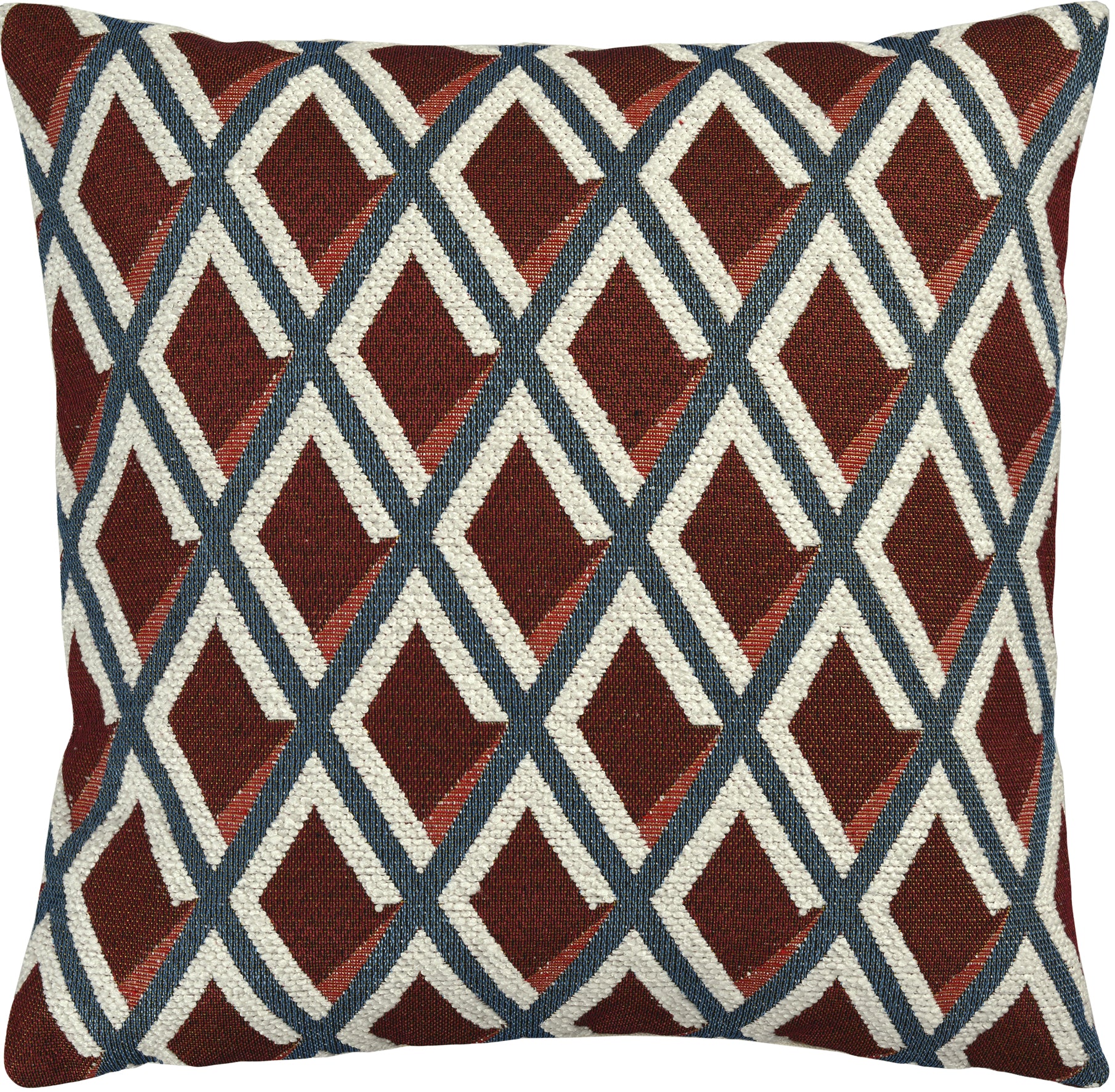 Kissenhülle Titus 50x50cm marsala/blue