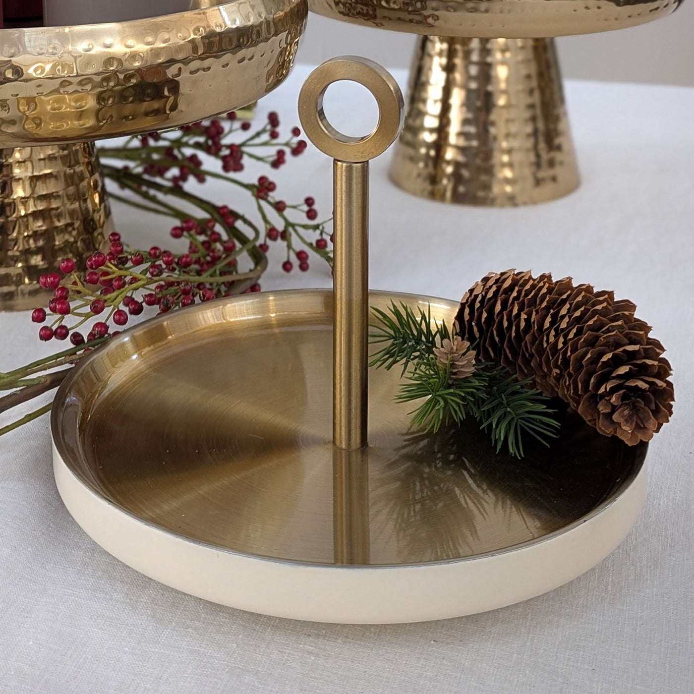 Maceron Etagere gold, taupe