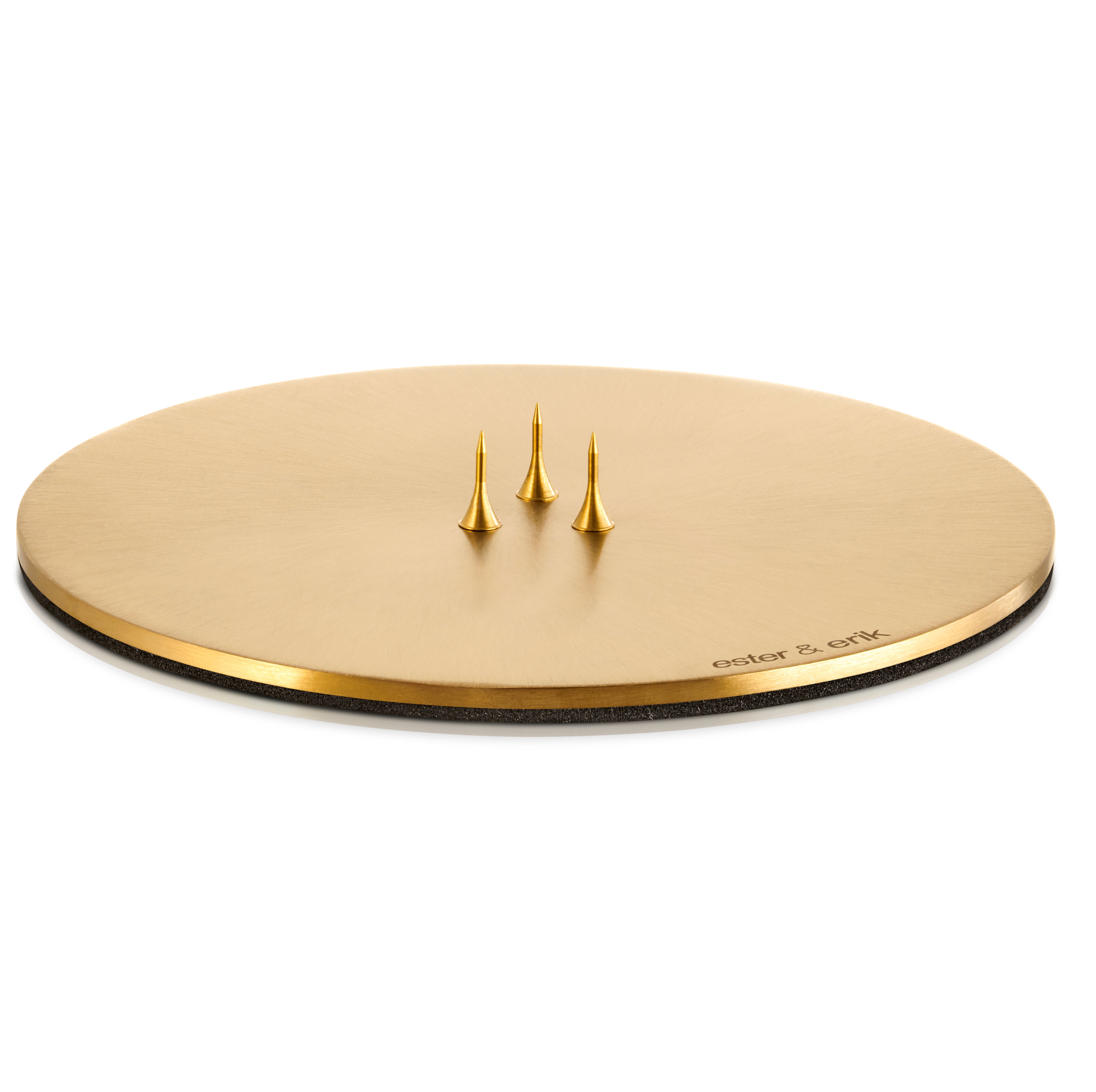 Kerzenteller gold mittel