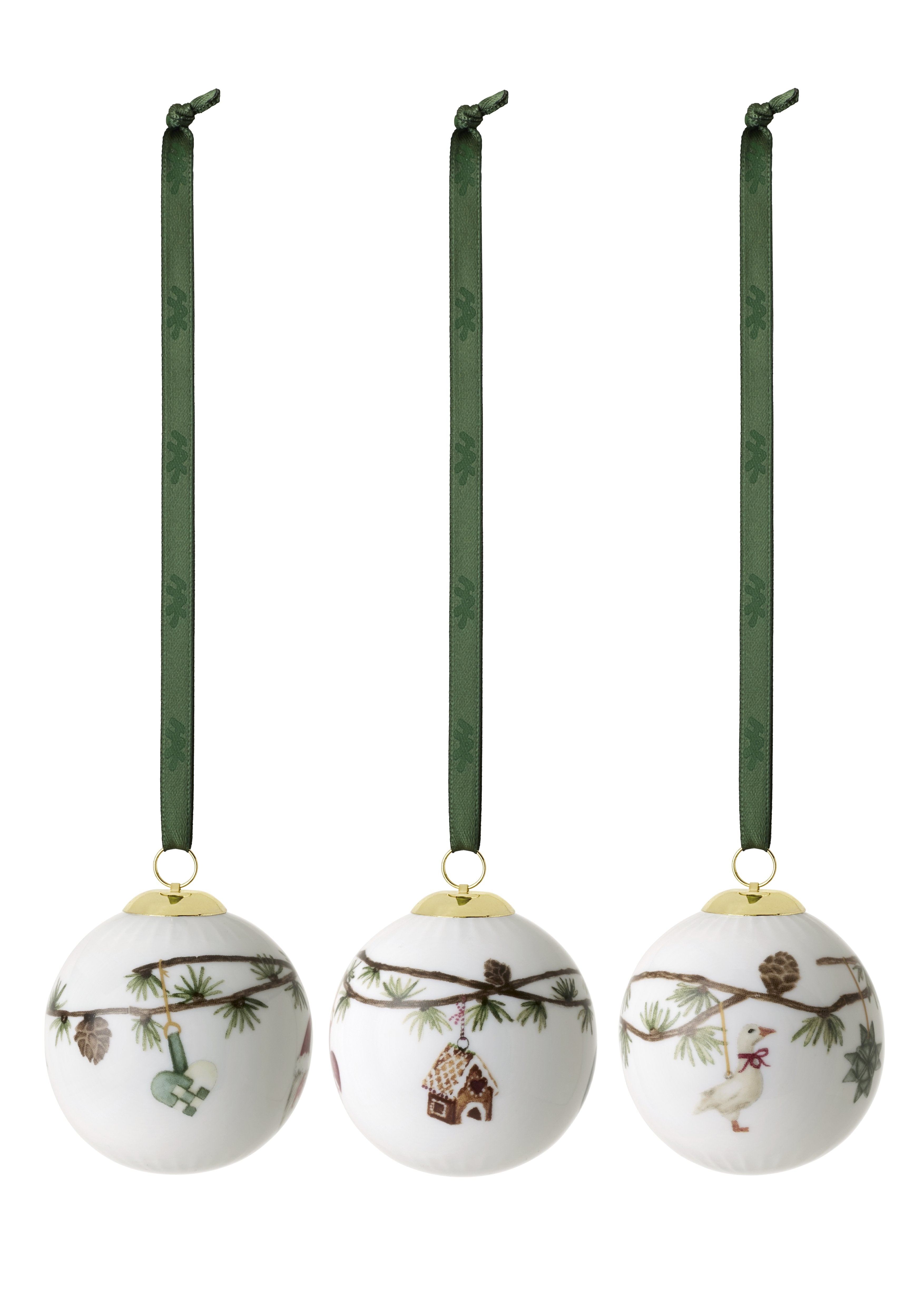 Hammershøi Christmas Kugeln (3 Stck.)