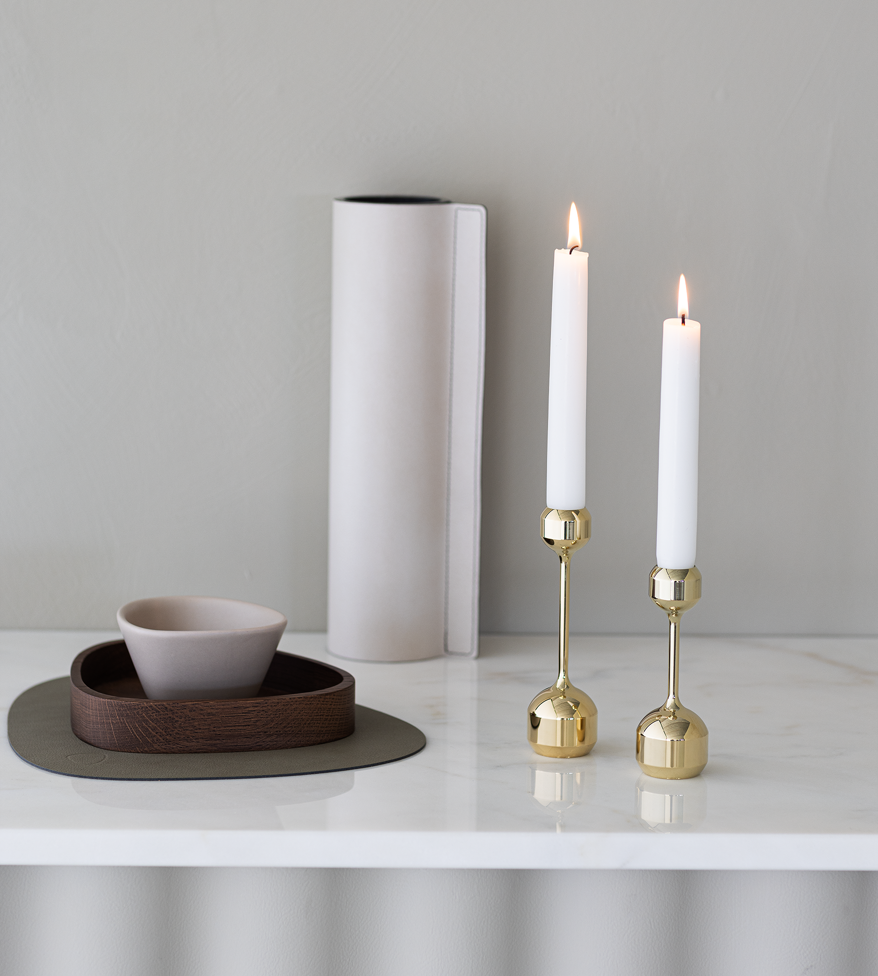 Kerzenhalter Silhouette 2er-Set Gold