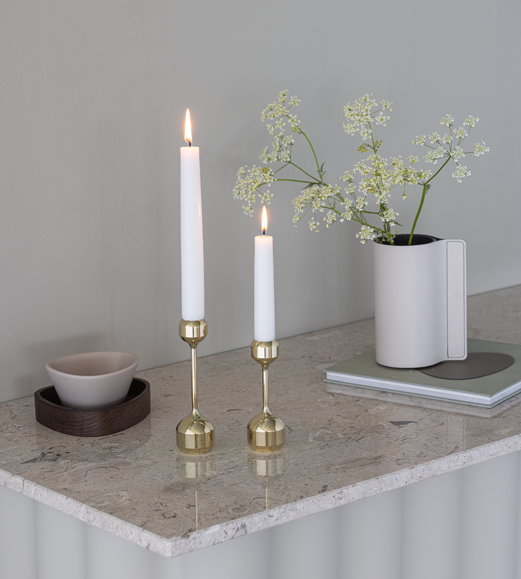 Kerzenhalter Silhouette 2er-Set Gold