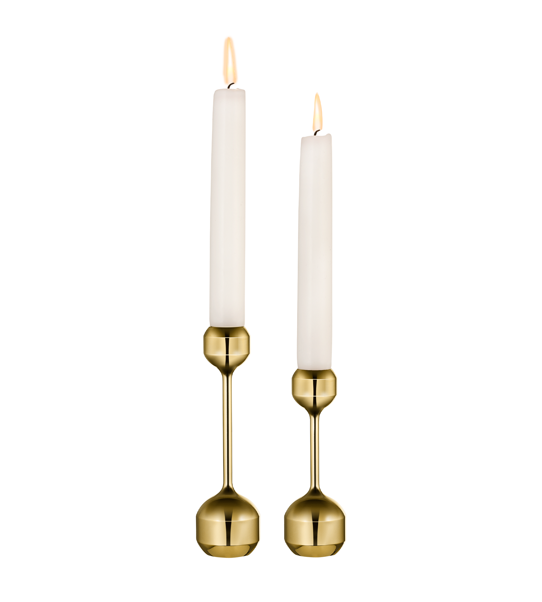 Kerzenhalter Silhouette 2er-Set Gold