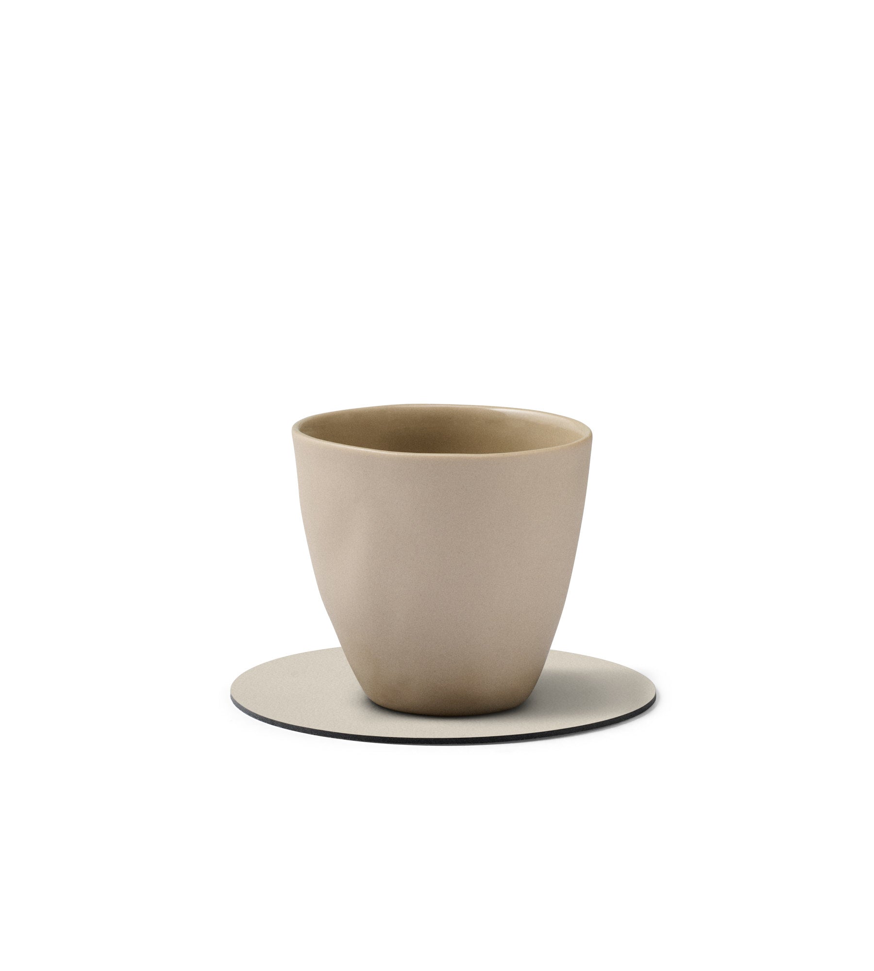 Glasuntersetzer Round Nupo Oyster White