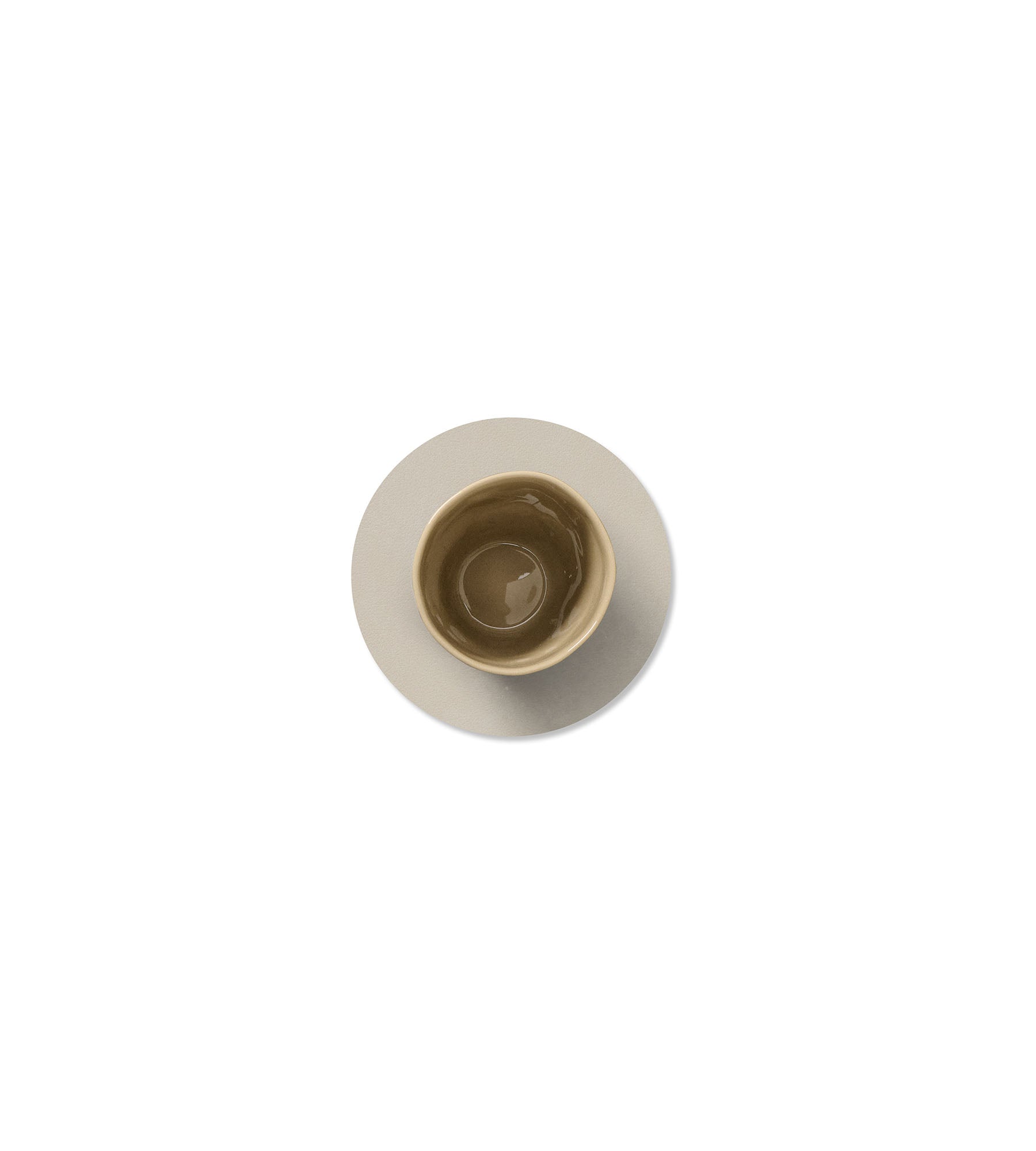 Glasuntersetzer Round Nupo Oyster White