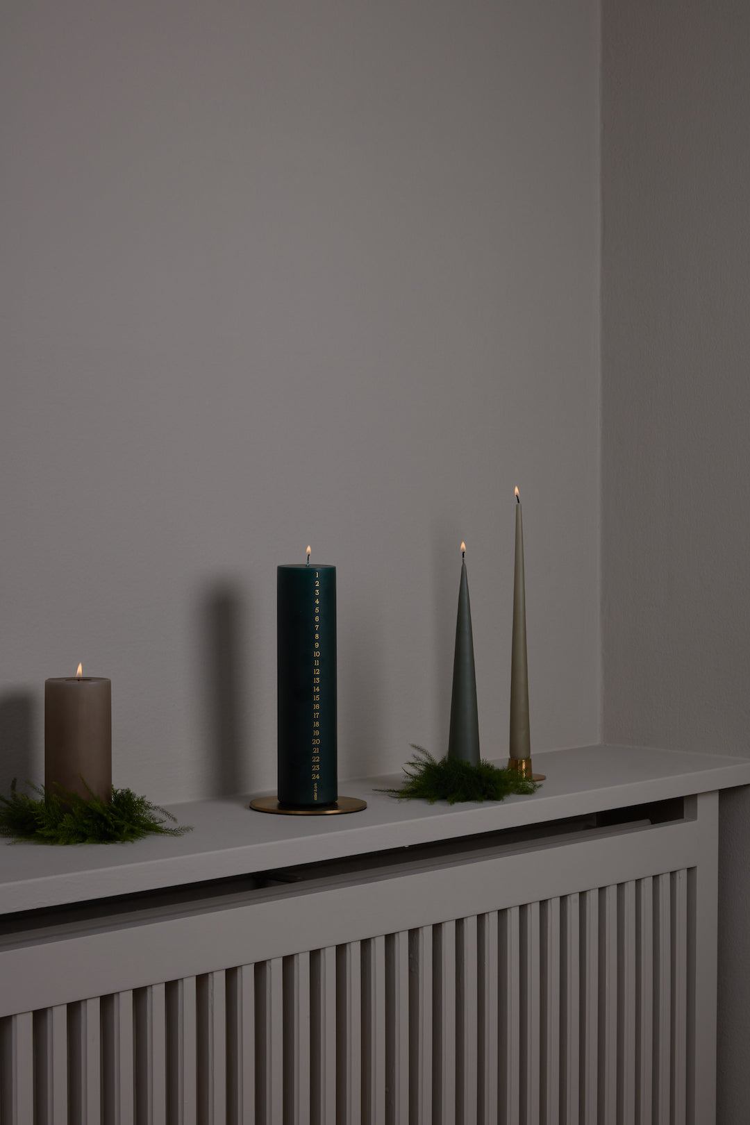 Kalenderkerze Block nobel pine