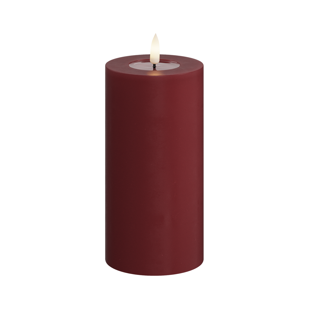 LED-Stumpenkerze real flame mittel