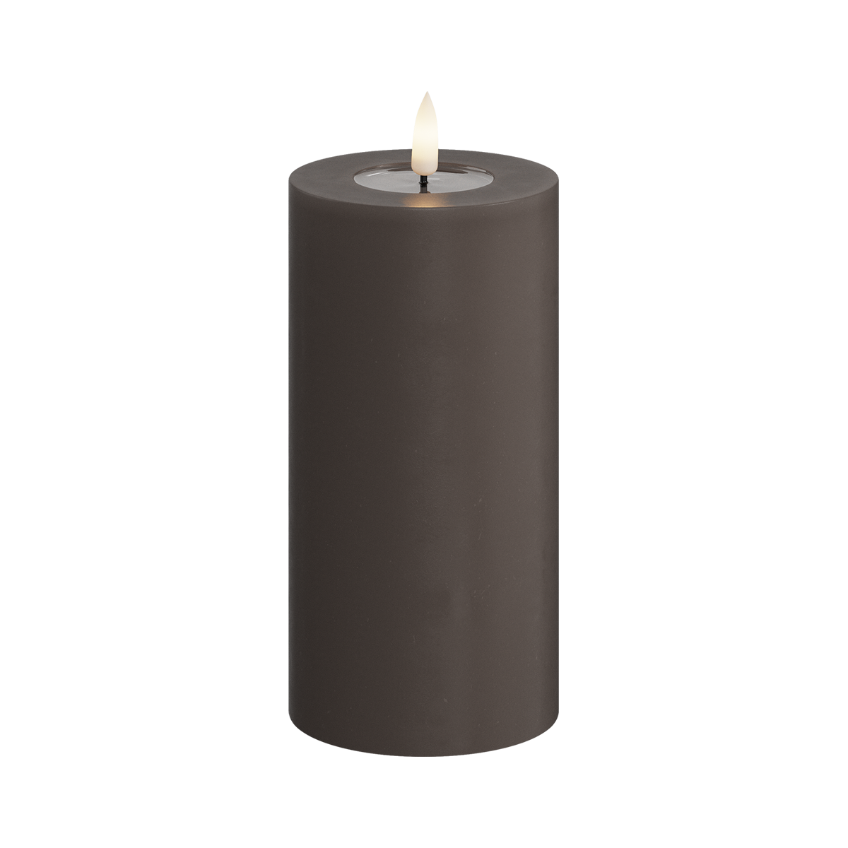 LED-Stumpenkerze real flame mittel