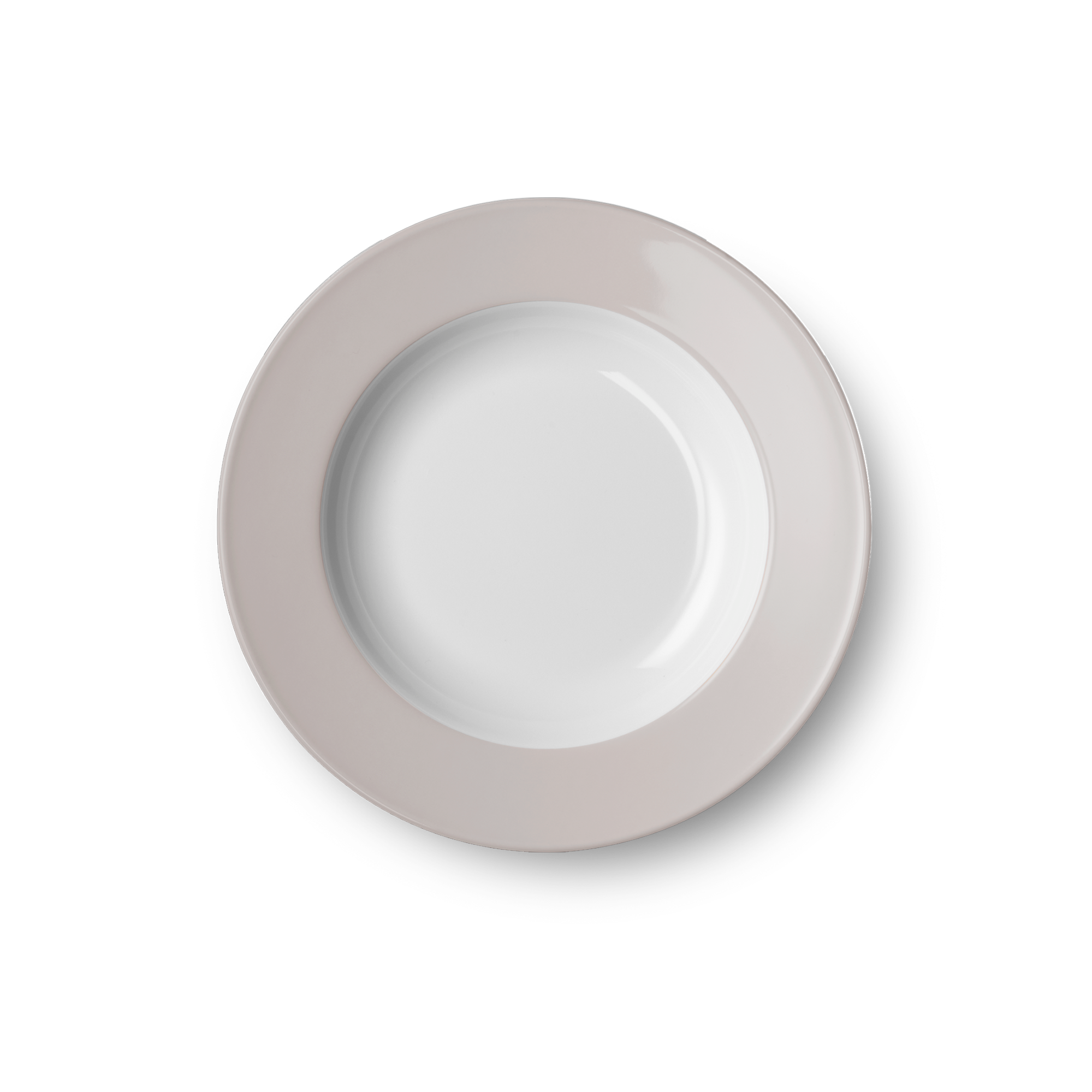 Solid Color Suppenteller pearl