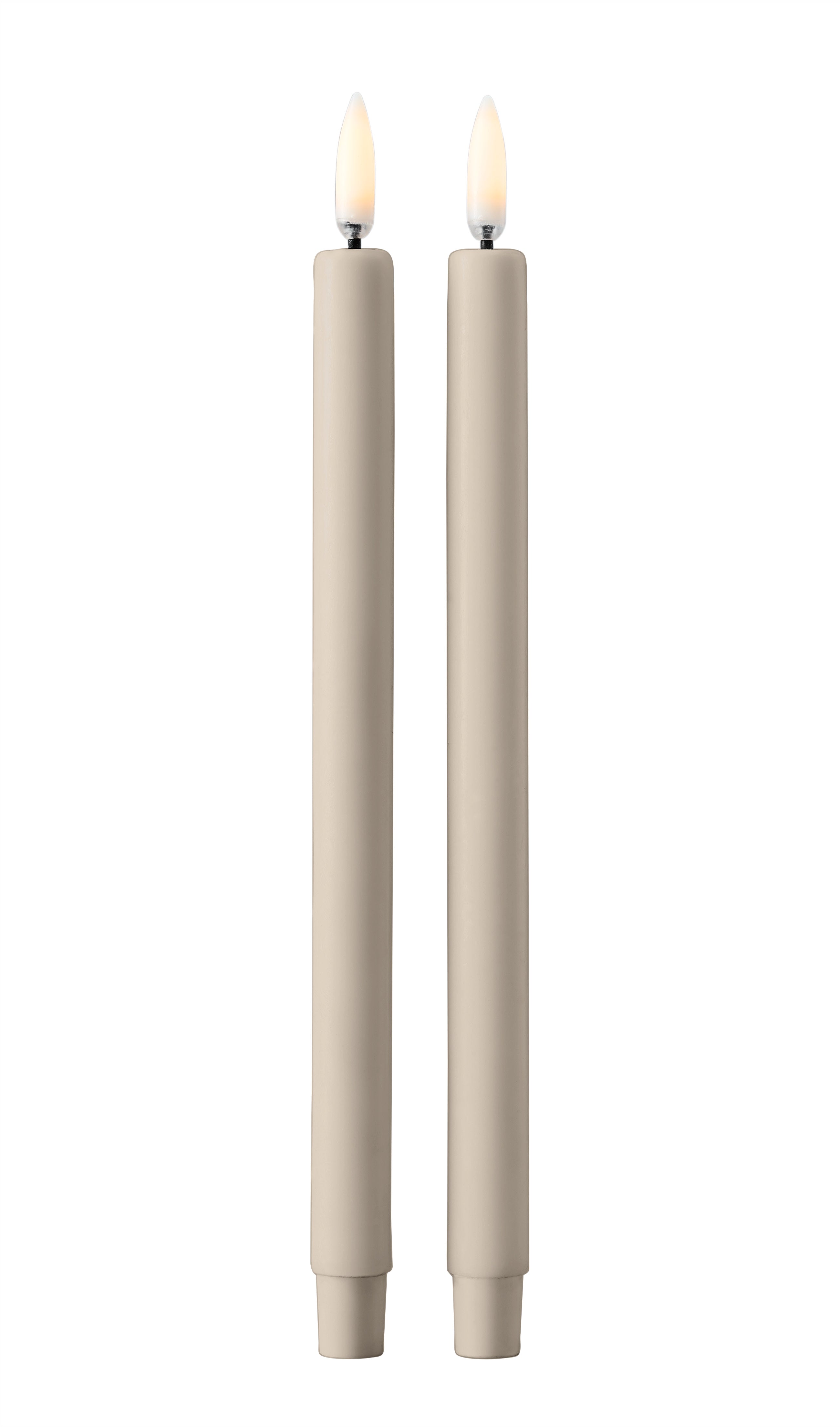 STOFF Nagel LED-Kerzen, 2 Stück Sand