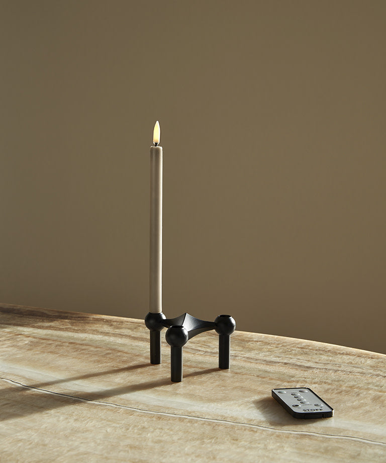 STOFF Nagel LED-Kerzen, 2 Stück Sand
