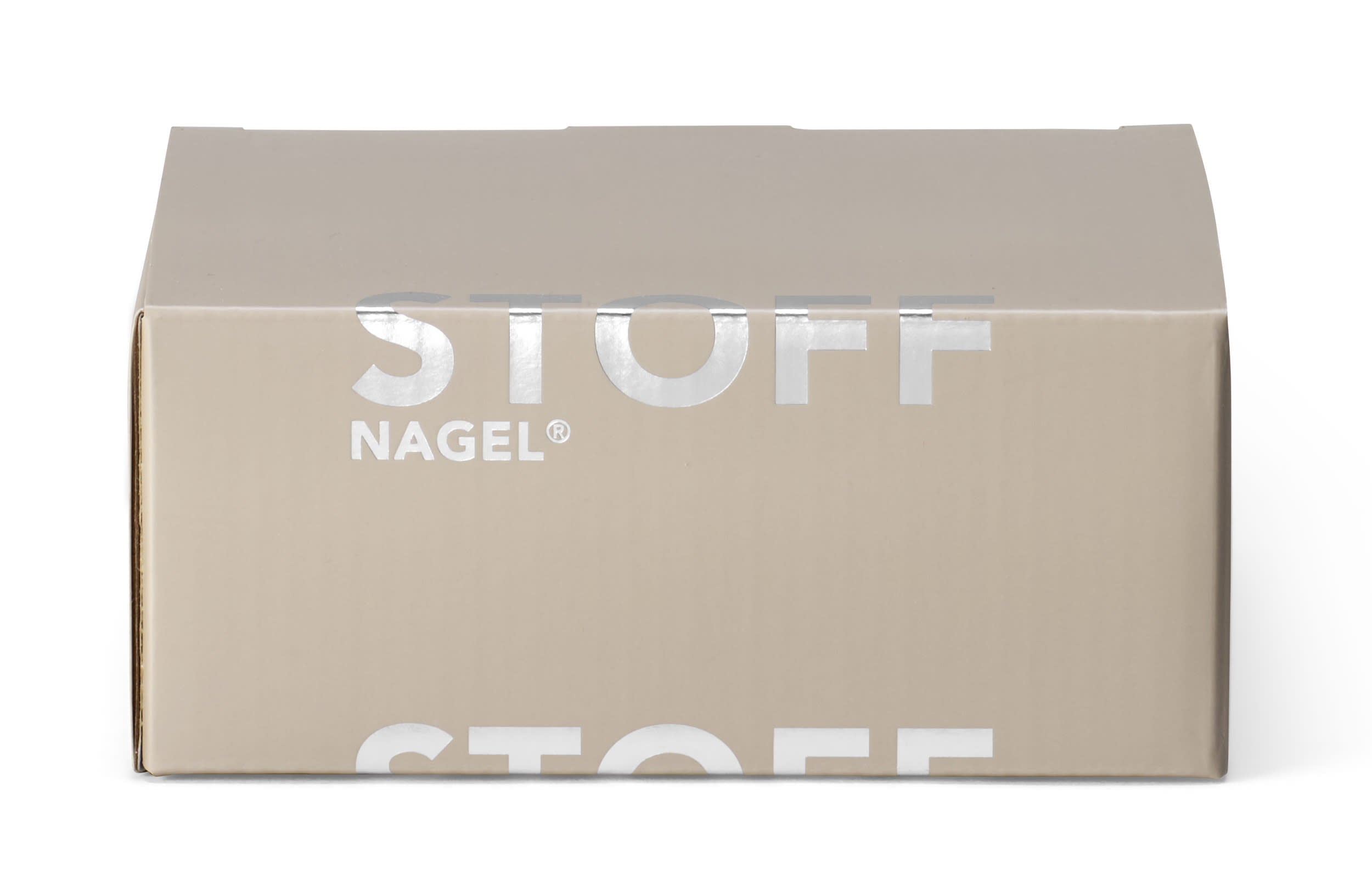 Stoff Nagel Schale chrom