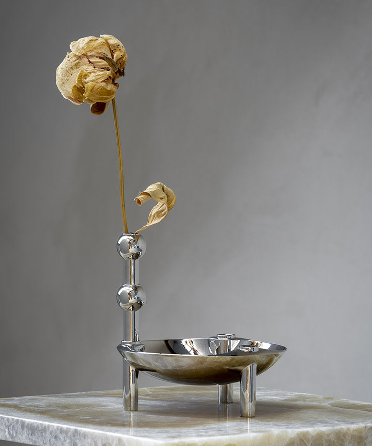 Stoff Nagel Vase