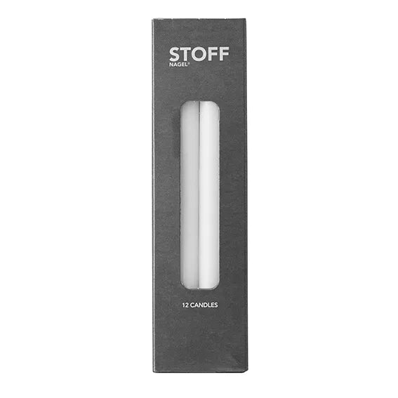 Stabkerzen 12er-Pack weiß