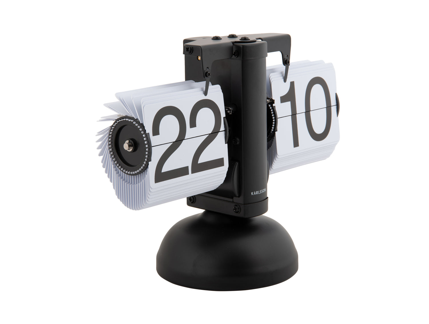 Tischuhr Small Flip schwarz