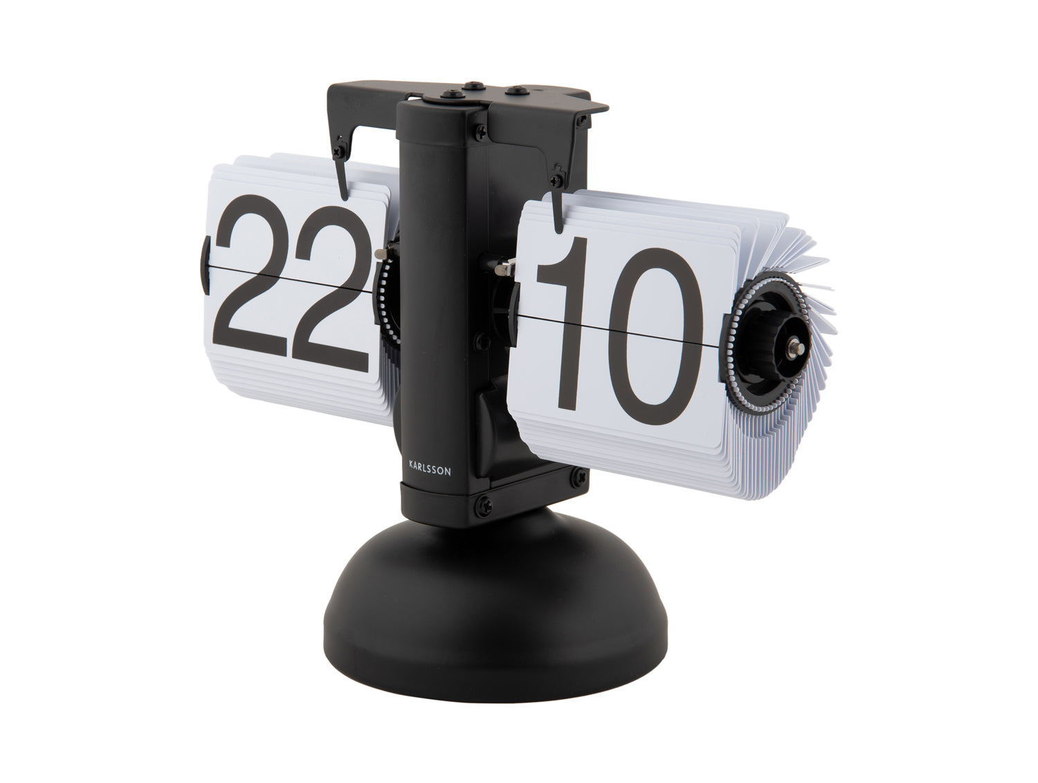 Tischuhr Small Flip schwarz