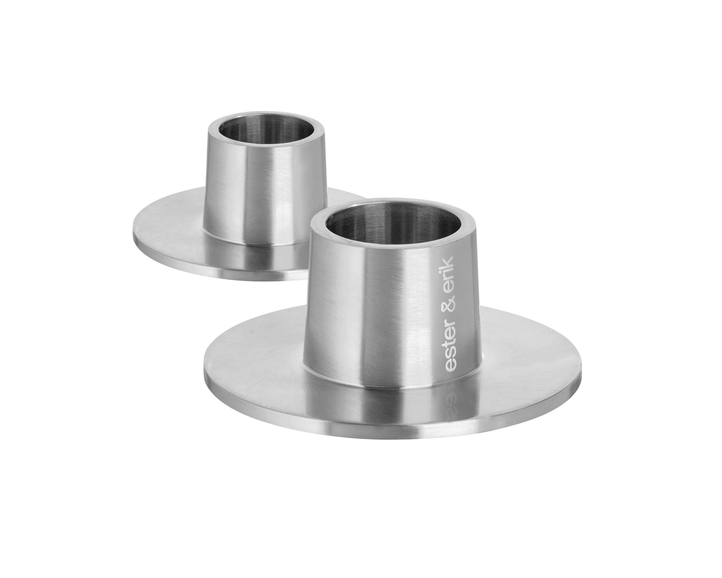 Kerzenhalter silber 2er-Set