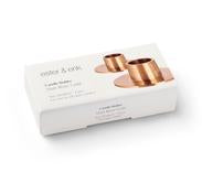 Kerzenhalter rosegold 2er-Set
