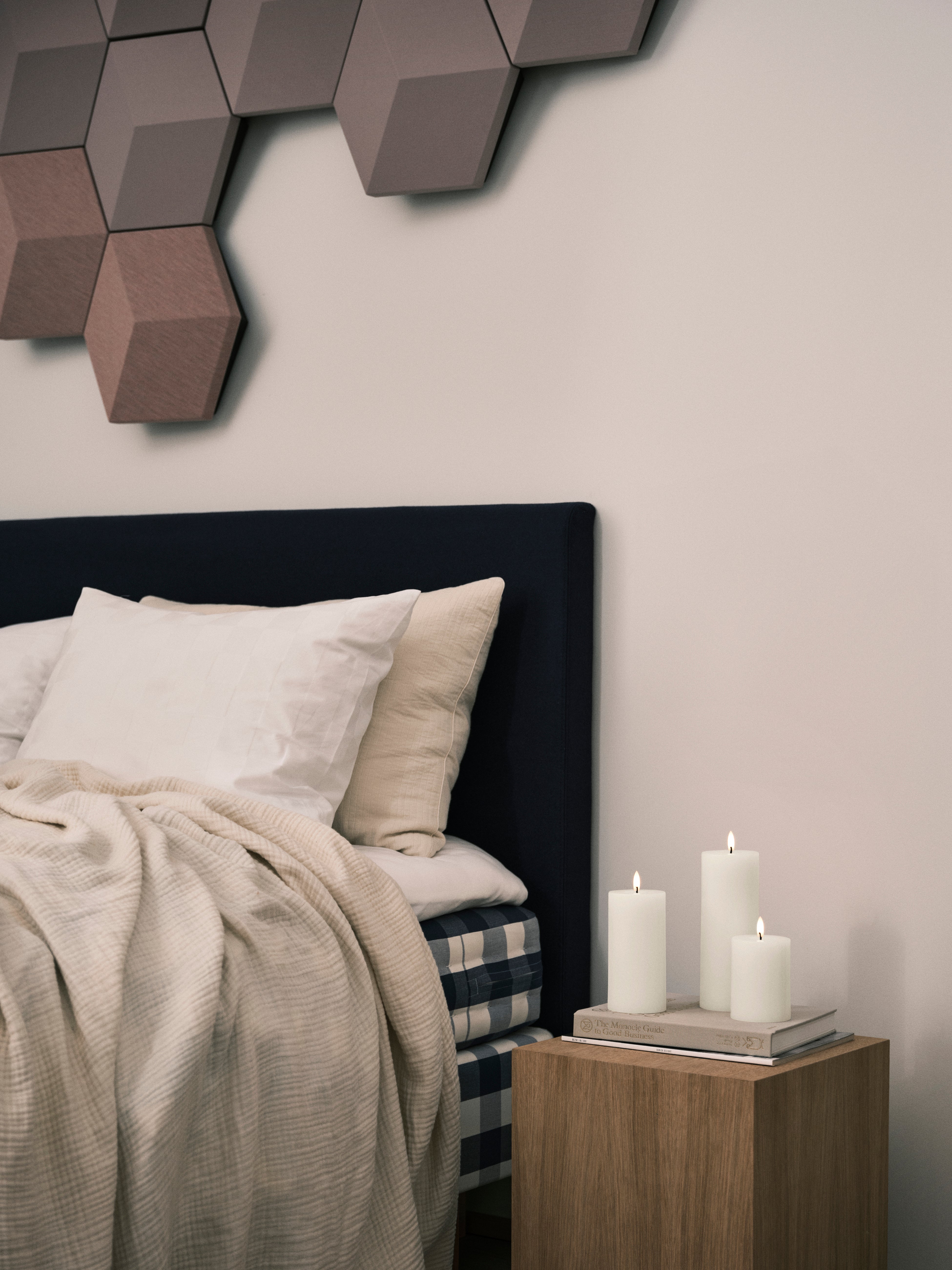 LED-Stumpenkerze groß