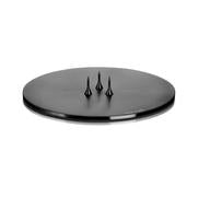 Kerzenteller schwarz klein