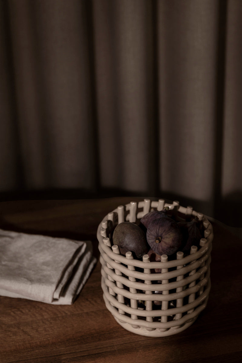 Ceramic Korb - Klein - Cashmere
