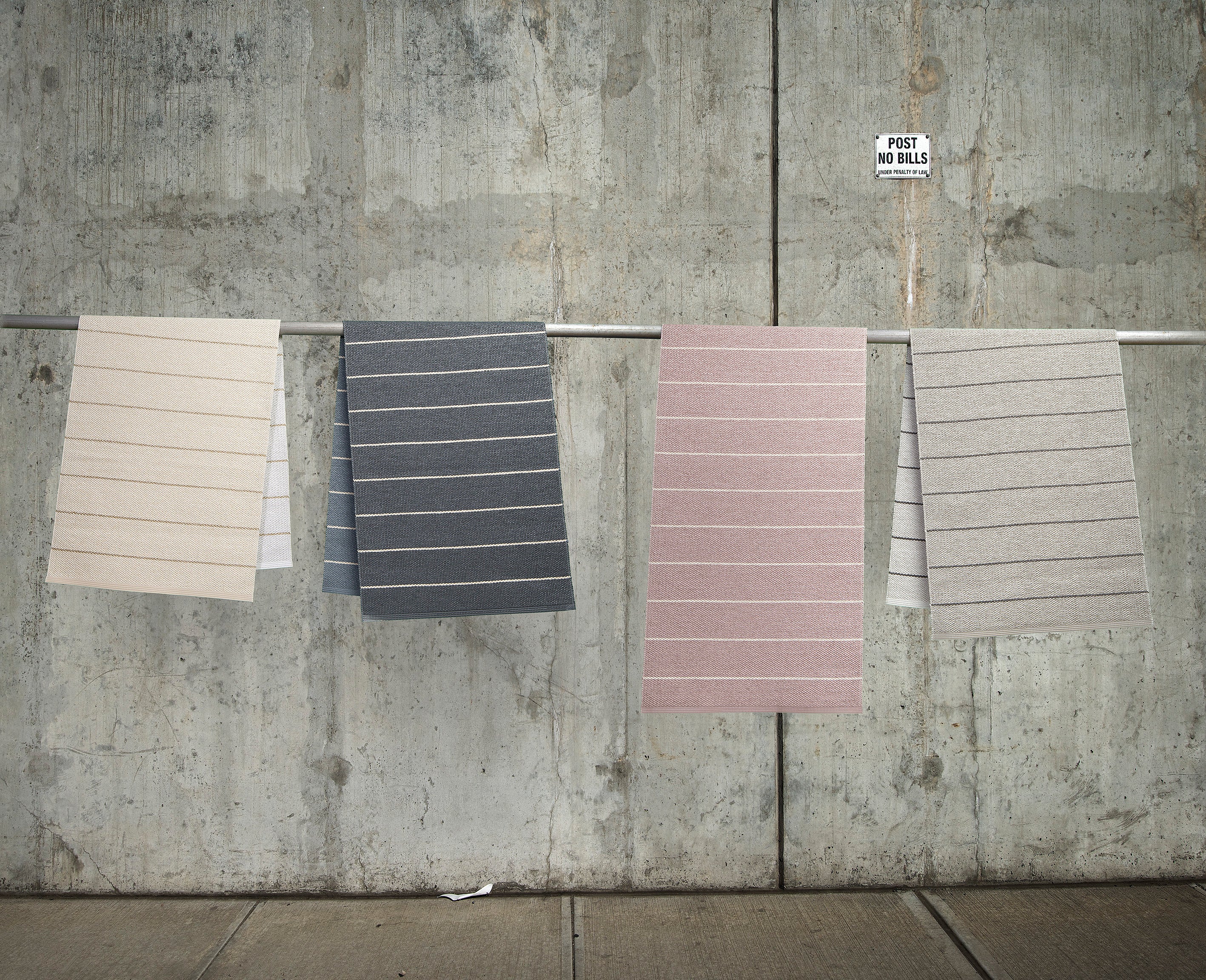 Teppich Carl 70x180cm pale rose/ pearl pink zweiseitig