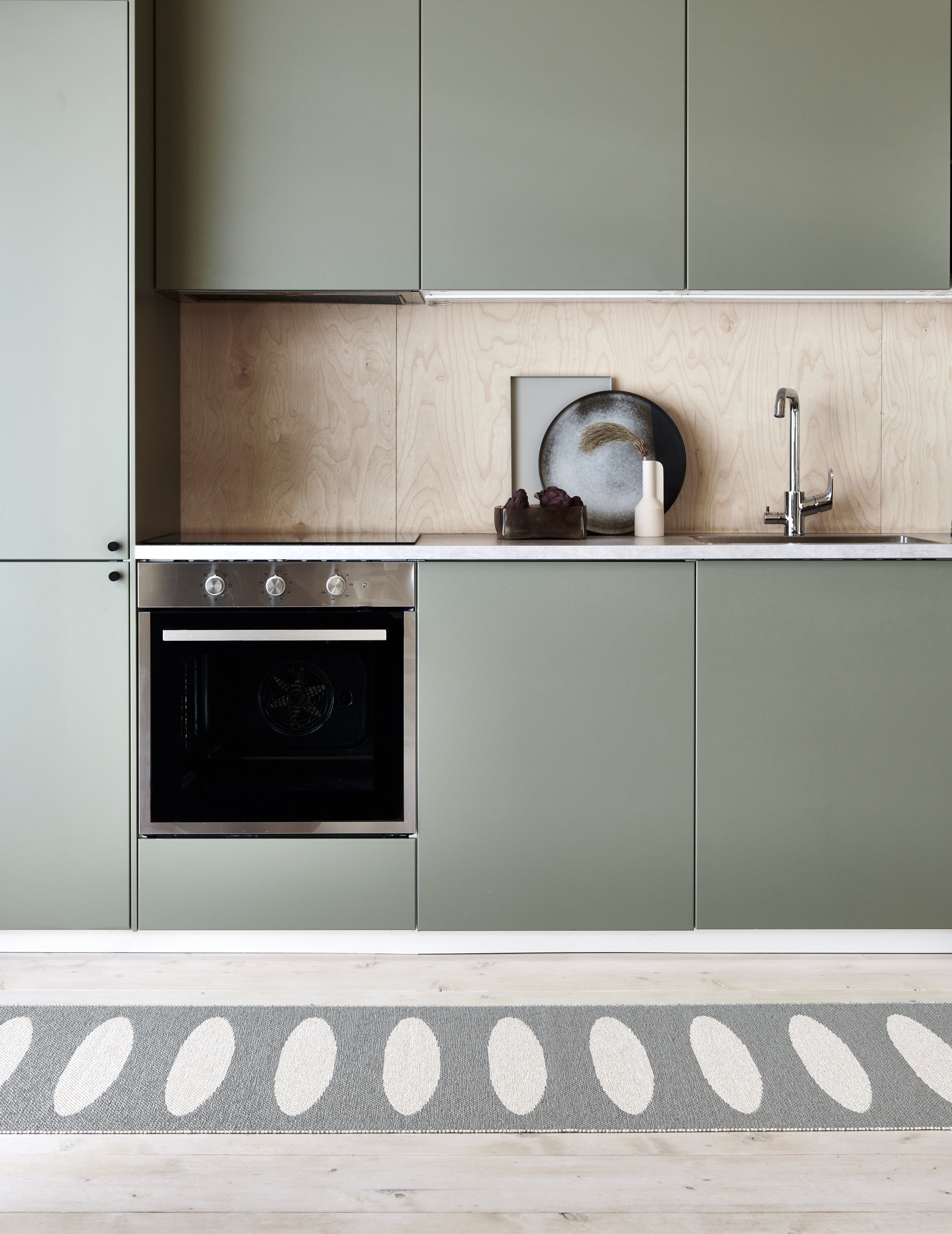 Teppich Ella 70x150cm warm grey/vanilla zweiseitig