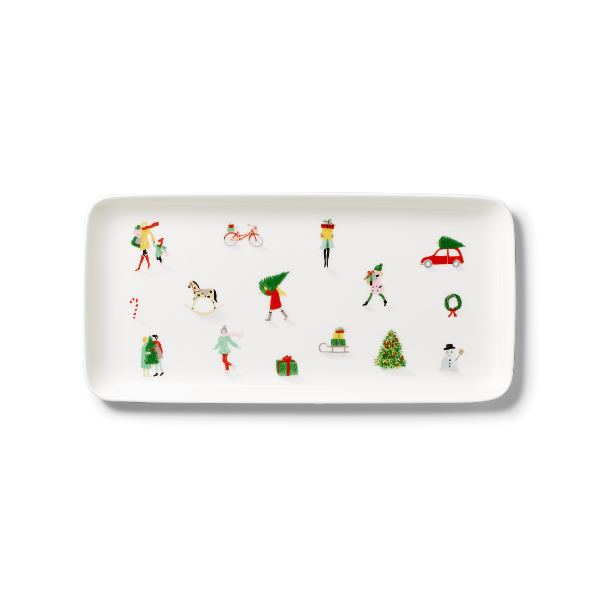 Noel Rechteckige Platte Bunt (32cm)