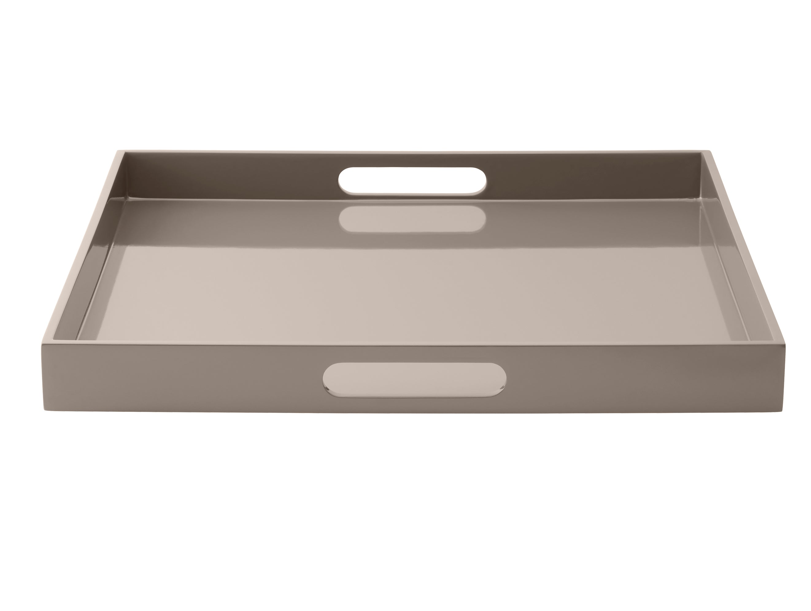 Lux Lack-Tablett warm grey